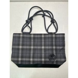 The Classic Farmhouse Shoulder Bag Plaid Wood Stove Blue/gray